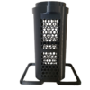 module de mangeoire à cacahuete pour volaille noir de face